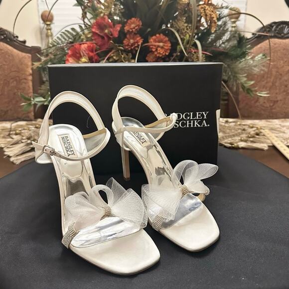 🆕 NIB BADGLEY MISCHKA COLLECTION JESSICA SPECIAL OCCASION SANDALS SZ 9.5 $225 - Picture 15 of 15
